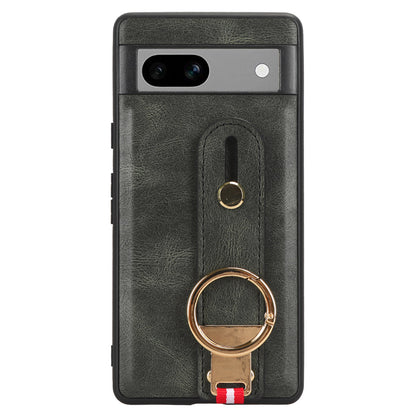 For Google Pixel 7a PU Leather+PC+TPU Phone Case Bottle Opener Wristband Kickstand Cover