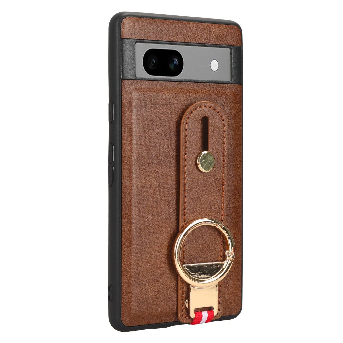 For Google Pixel 7a PU Leather+PC+TPU Phone Case Bottle Opener Wristband Kickstand Cover