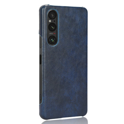 For Sony Xperia 1 V PU Leather + Hard PC Shell Litchi Texture Ultra Thin Protective Phone Case