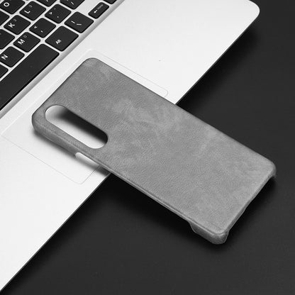 For Sony Xperia 1 V PU Leather + Hard PC Shell Litchi Texture Ultra Thin Protective Phone Case