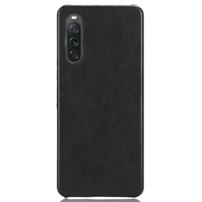 For Sony Xperia 10 V PU Leather Coated PC Litchi Texture Phone Case Anti-Scratch Protective Cover