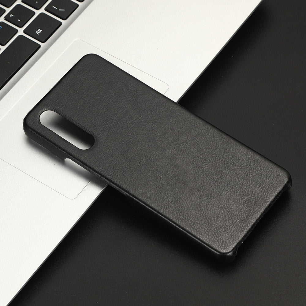 For Sony Xperia 10 V PU Leather Coated PC Litchi Texture Phone Case Anti-Scratch Protective Cover
