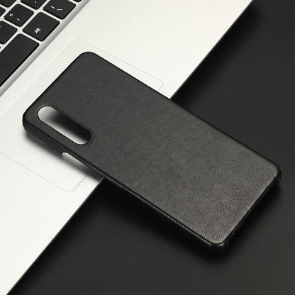 For Sony Xperia 10 V PU Leather Coated PC Litchi Texture Phone Case Anti-Scratch Protective Cover