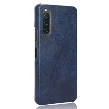 For Sony Xperia 10 V PU Leather Coated PC Litchi Texture Phone Case Anti-Scratch Protective Cover