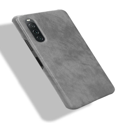 For Sony Xperia 10 V PU Leather Coated PC Litchi Texture Phone Case Anti-Scratch Protective Cover