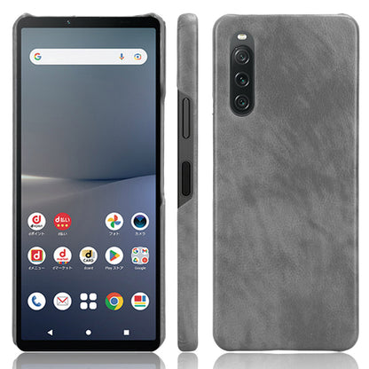 For Sony Xperia 10 V PU Leather Coated PC Litchi Texture Phone Case Anti-Scratch Protective Cover