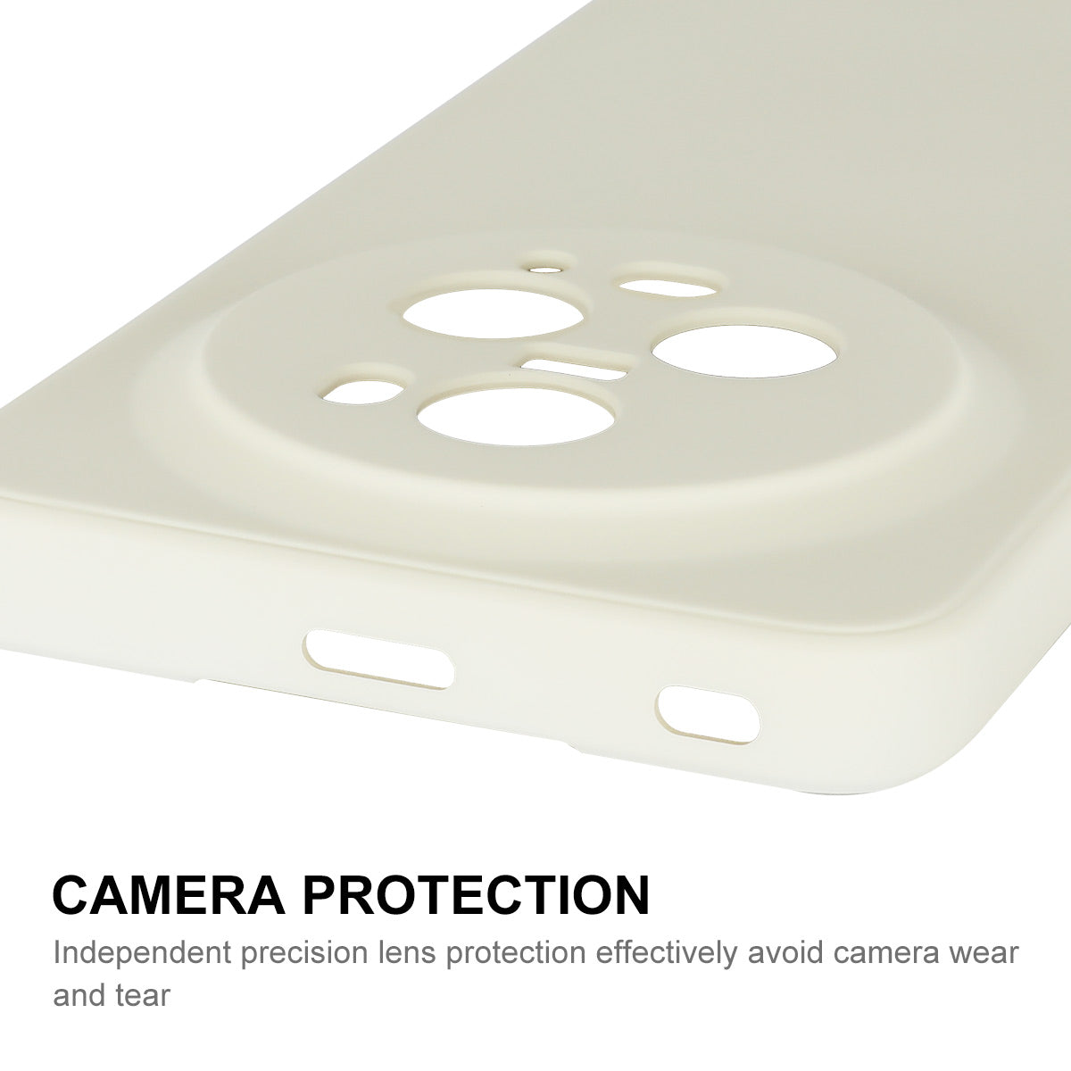 ENKAY HAT PRINCE Precise Cutout Phone Case for Honor Magic5 Pro , Straight Edge Liquid Silicone Shell Cover