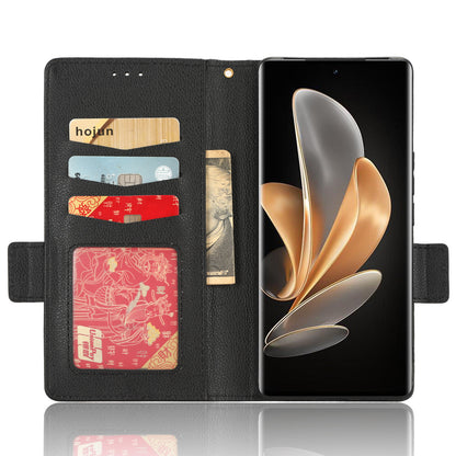 For vivo V29 5G / S17 5G / S17 Pro 5G / S17t 5G Litchi Texture Phone Case Wallet Stand Magnetic Closure PU Leather Phone Cover