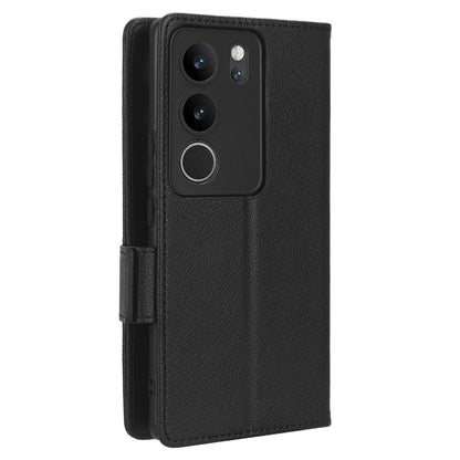 For vivo V29 5G / S17 5G / S17 Pro 5G / S17t 5G Litchi Texture Phone Case Wallet Stand Magnetic Closure PU Leather Phone Cover