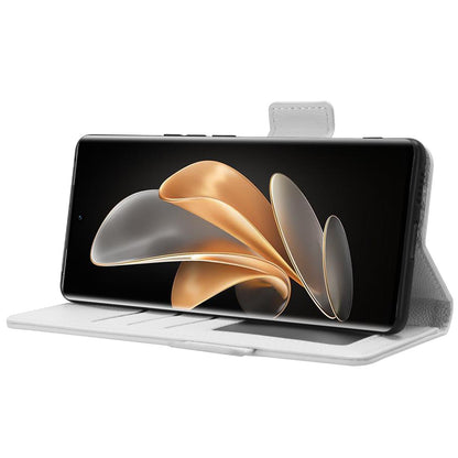 For vivo V29 5G / S17 5G / S17 Pro 5G / S17t 5G Litchi Texture Phone Case Wallet Stand Magnetic Closure PU Leather Phone Cover