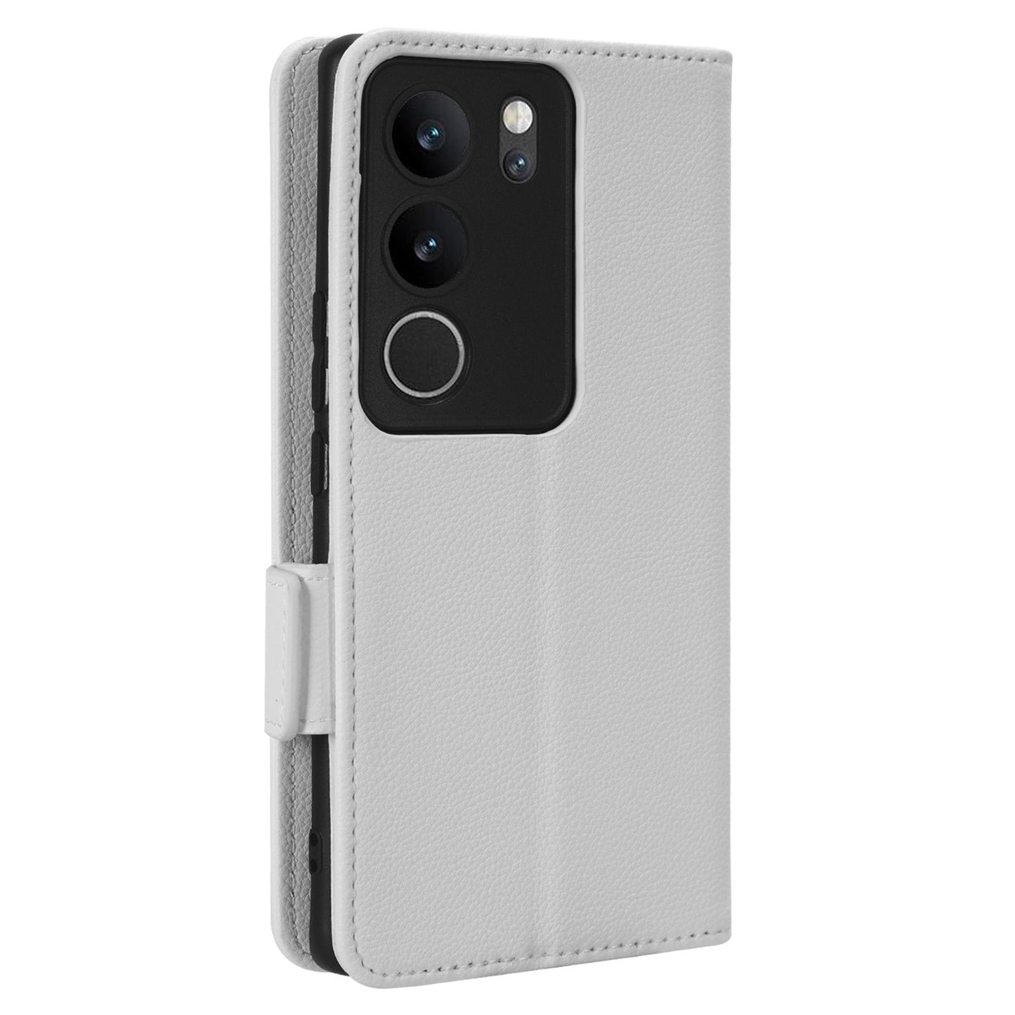 For vivo V29 5G / S17 5G / S17 Pro 5G / S17t 5G Litchi Texture Phone Case Wallet Stand Magnetic Closure PU Leather Phone Cover
