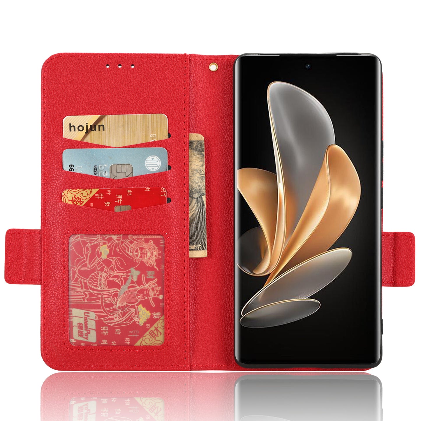 For vivo V29 5G / S17 5G / S17 Pro 5G / S17t 5G Litchi Texture Phone Case Wallet Stand Magnetic Closure PU Leather Phone Cover