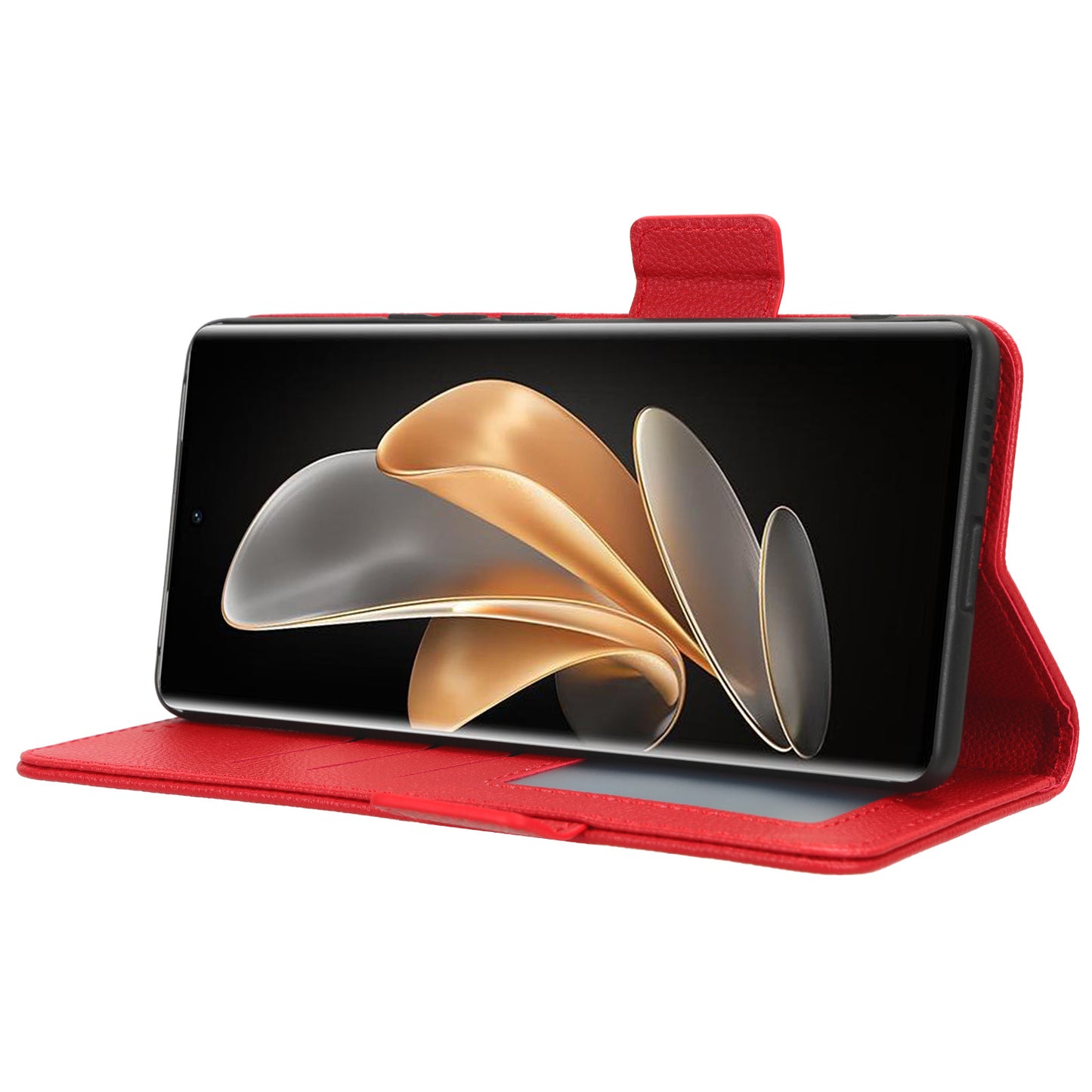 For vivo V29 5G / S17 5G / S17 Pro 5G / S17t 5G Litchi Texture Phone Case Wallet Stand Magnetic Closure PU Leather Phone Cover