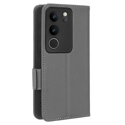 For vivo V29 5G / S17 5G / S17 Pro 5G / S17t 5G Litchi Texture Phone Case Wallet Stand Magnetic Closure PU Leather Phone Cover