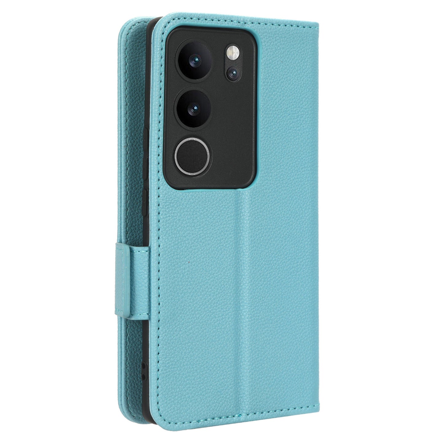 For vivo V29 5G / S17 5G / S17 Pro 5G / S17t 5G Litchi Texture Phone Case Wallet Stand Magnetic Closure PU Leather Phone Cover