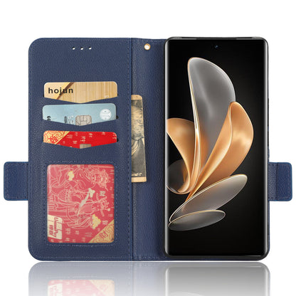 For vivo V29 5G / S17 5G / S17 Pro 5G / S17t 5G Litchi Texture Phone Case Wallet Stand Magnetic Closure PU Leather Phone Cover