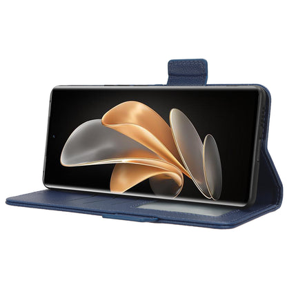 For vivo V29 5G / S17 5G / S17 Pro 5G / S17t 5G Litchi Texture Phone Case Wallet Stand Magnetic Closure PU Leather Phone Cover