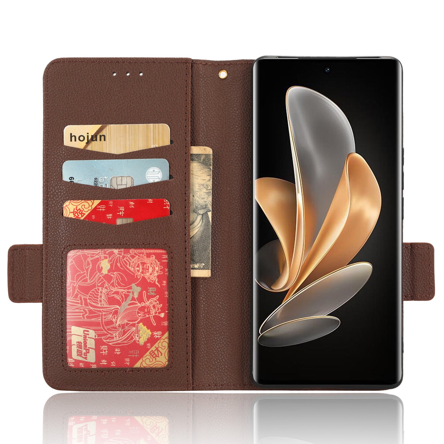 For vivo V29 5G / S17 5G / S17 Pro 5G / S17t 5G Litchi Texture Phone Case Wallet Stand Magnetic Closure PU Leather Phone Cover