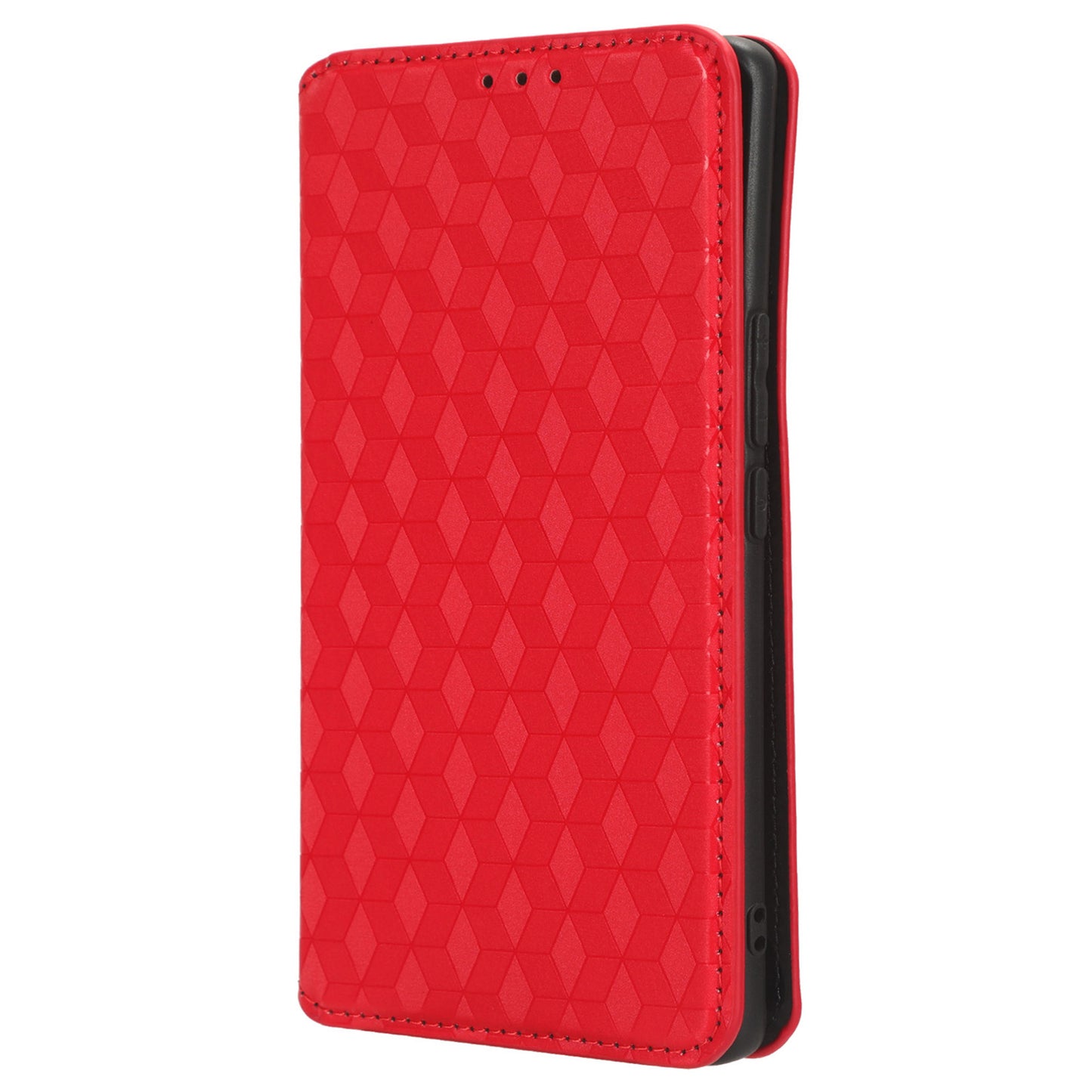 For vivo V29 5G / S17 5G / S17 Pro 5G / S17t 5G Rhombus Imprinted Shell PU Leather Stand Case Shockproof Phone Cover