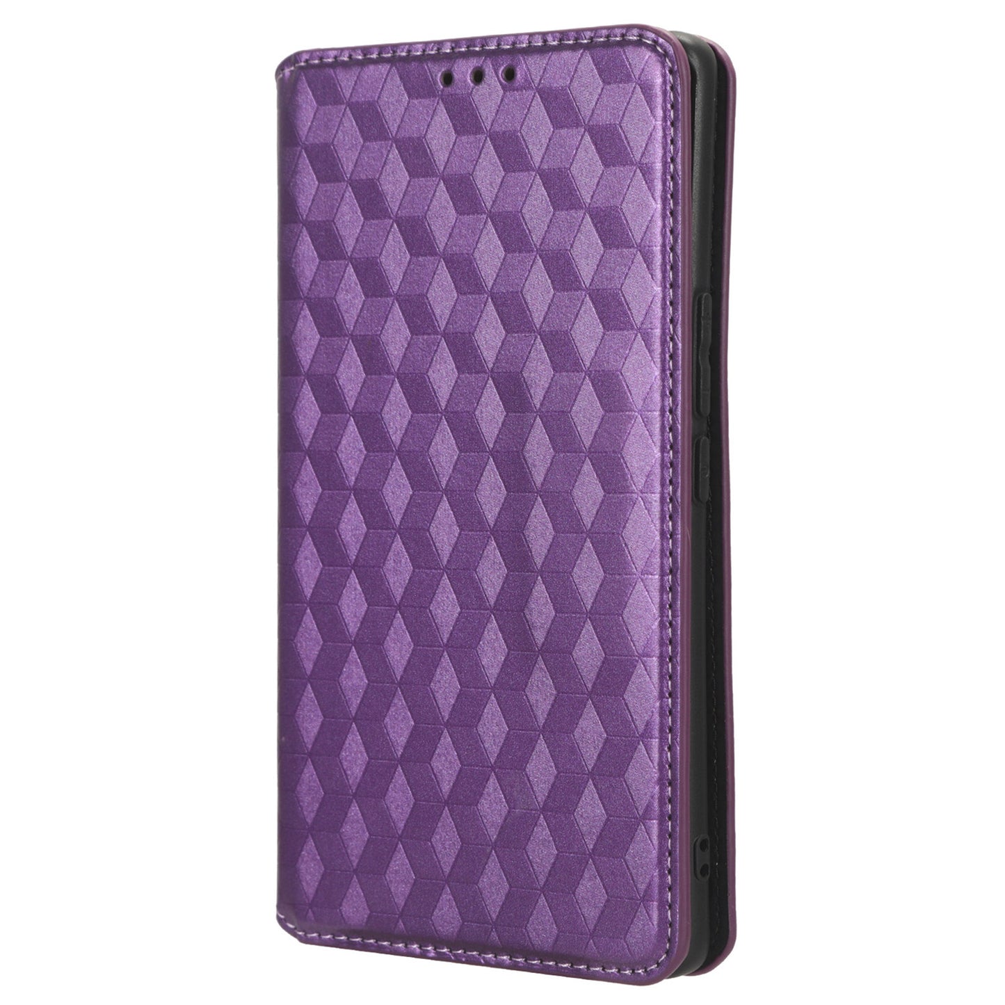 For vivo V29 5G / S17 5G / S17 Pro 5G / S17t 5G Rhombus Imprinted Shell PU Leather Stand Case Shockproof Phone Cover