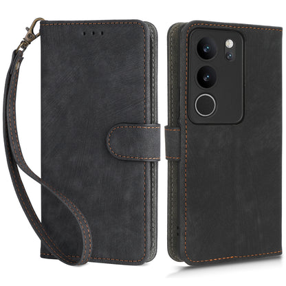 For vivo V29 5G / S17 5G / S17 Pro 5G / S17t 5G Shockproof Phone Cover RFID Blocking PU Leather+TPU Stand Phone Case Wallet