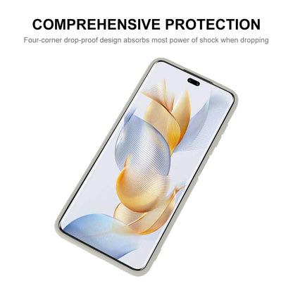 ENKAY HAT PRINCE For Honor 90 Pro Liquid Silicone Phone Shell Straight Edge Case with Precise Cutout
