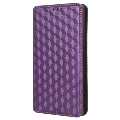 For Honor 90 Pro Anti-Scratch PU Leather Stand Case Shockproof Imprinted Rhombus Phone Cover