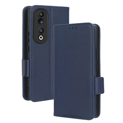 Leather Phone Case for Honor 90 , Wallet Stand Litchi Texture Folio Flip Cell Phone Cover