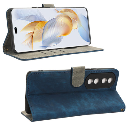 For Honor 90 Pro Anti-Scratch Wallet Phone Cover RFID Blocking PU Leather Stand Phone Case