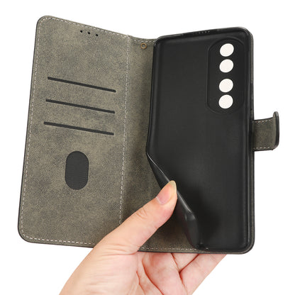For Honor 90 Pro Anti-Scratch Wallet Phone Cover RFID Blocking PU Leather Stand Phone Case