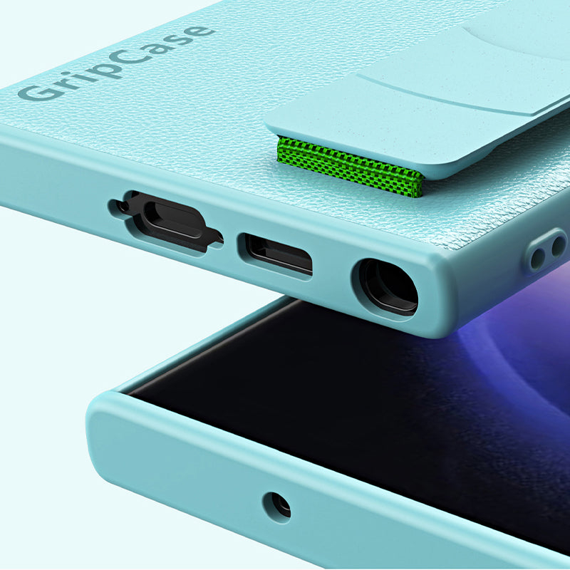 For Samsung Galaxy S22+ 5G Anti-drop Phone Cover Litchi Texture PU Leather Coated PC+TPU Case with Wristband