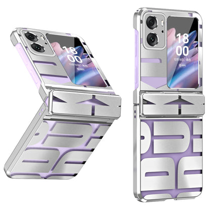 For Oppo Find N2 Flip 5G Shockproof Phone Case Electroplating Hard PC Phone Cover