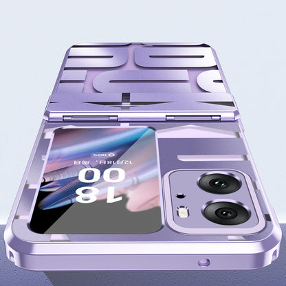 For Oppo Find N2 Flip 5G Shockproof Phone Case Electroplating Hard PC Phone Cover