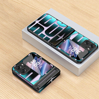 For Oppo Find N2 Flip 5G Shockproof Phone Case Electroplating Hard PC Phone Cover