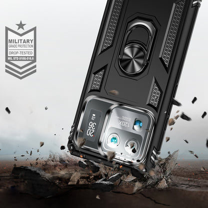 For Xiaomi Mi 11 Ultra PC+TPU Anti-scratch Phone Case Car Mount Holder Kickstand Cover