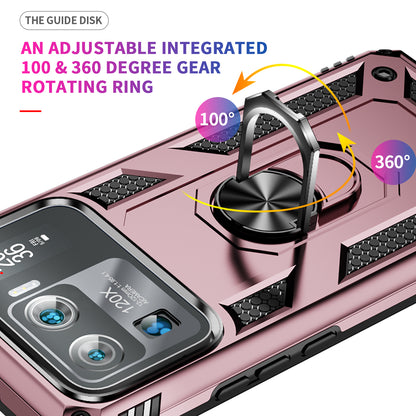 For Xiaomi Mi 11 Ultra PC+TPU Anti-scratch Phone Case Car Mount Holder Kickstand Cover