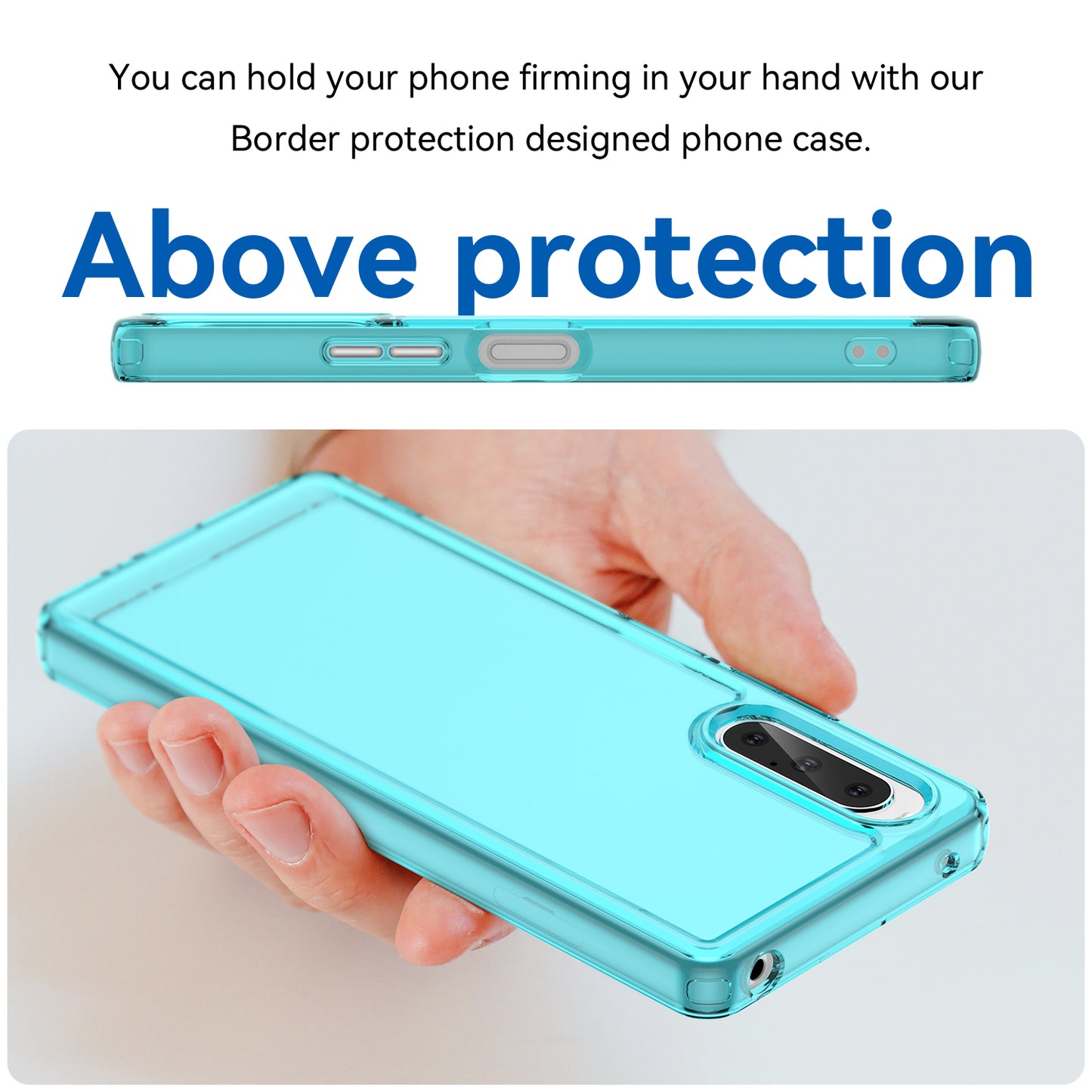 Candy Series TPU Phone Case for Sony Xperia 10 V Shockproof Corner Protection Cover
