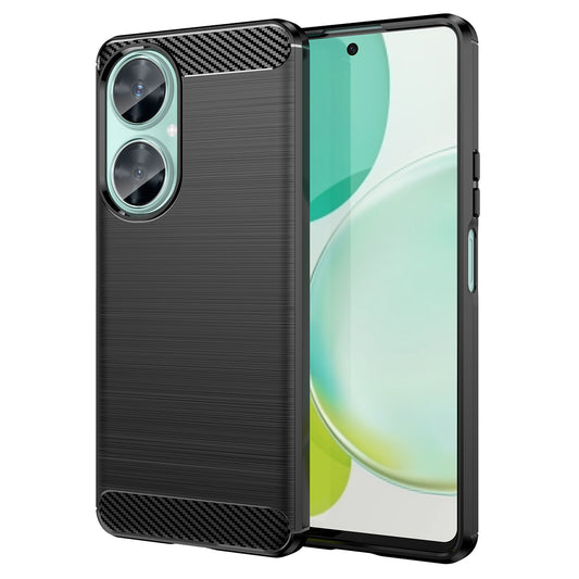 For Huawei Nova 11i / Enjoy 60 Pro / Maimang 20 Brushed TPU Case Carbon Fiber Texture Phone Cover