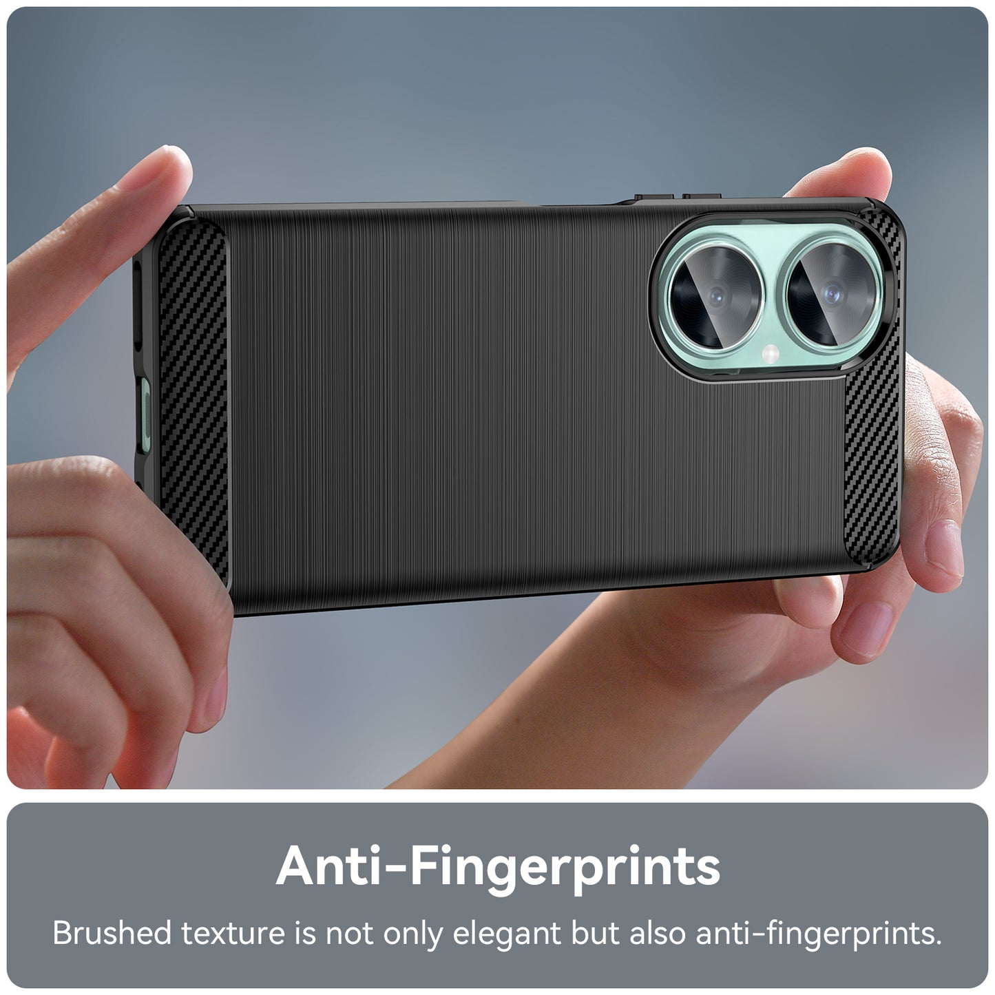 For Huawei Nova 11i / Enjoy 60 Pro / Maimang 20 Brushed TPU Case Carbon Fiber Texture Phone Cover