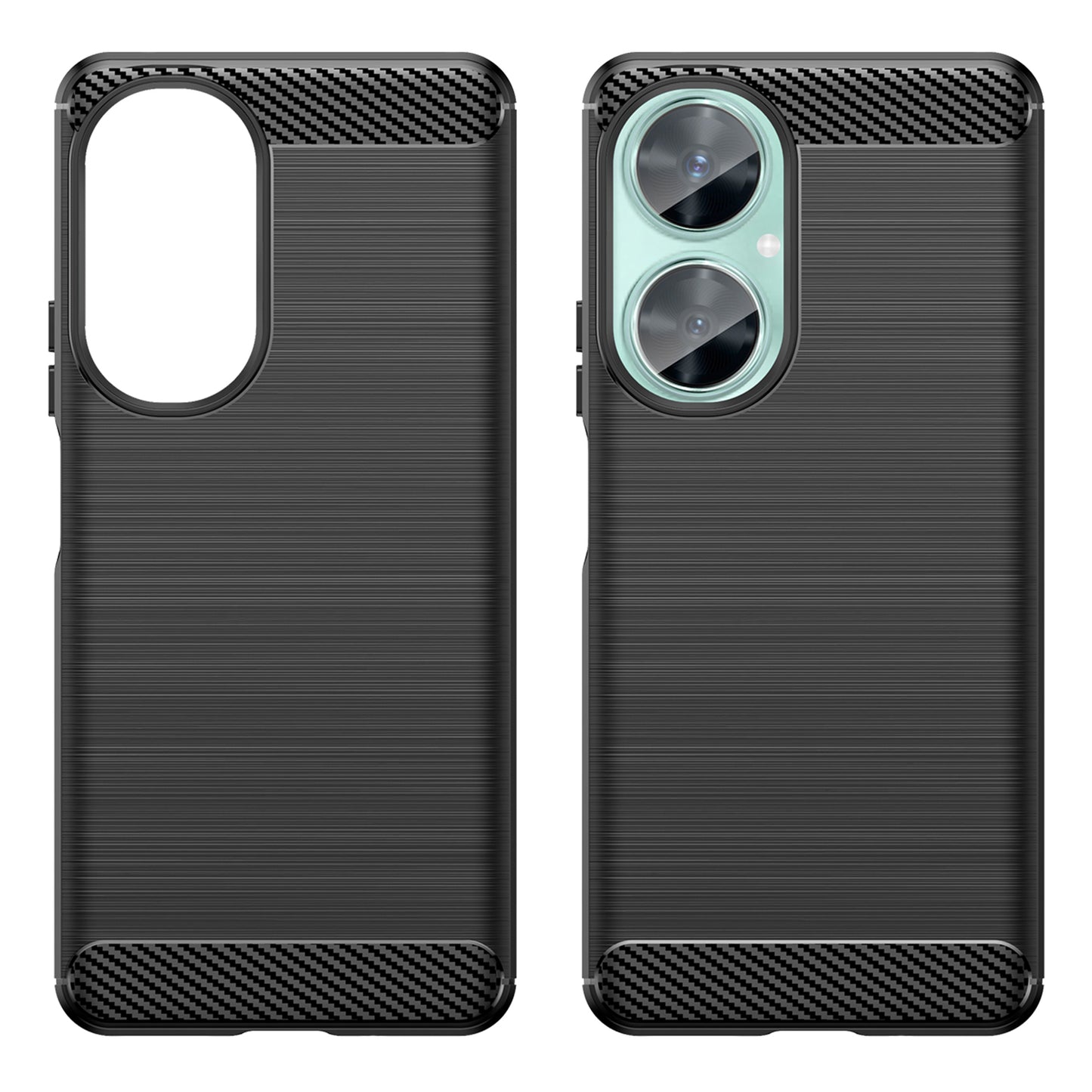 For Huawei Nova 11i / Enjoy 60 Pro / Maimang 20 Brushed TPU Case Carbon Fiber Texture Phone Cover