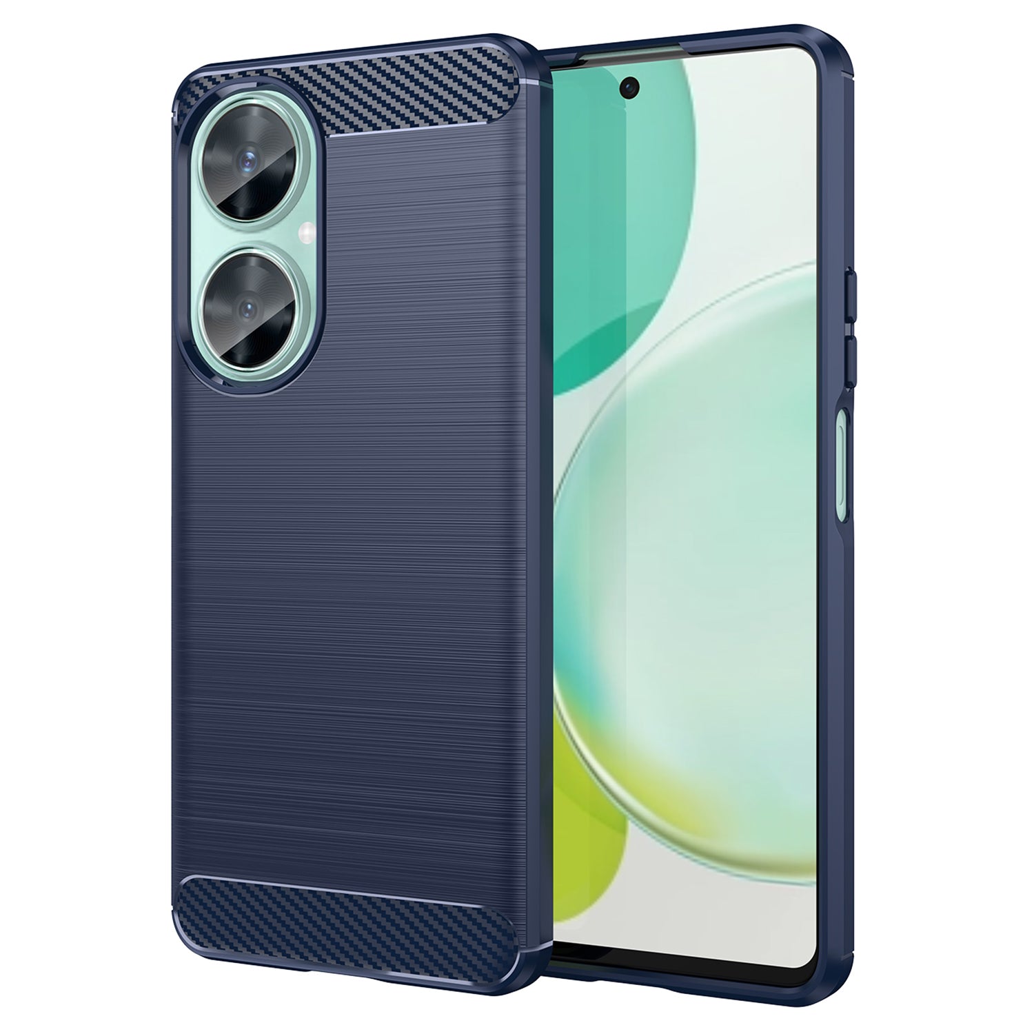 For Huawei Nova 11i / Enjoy 60 Pro / Maimang 20 Brushed TPU Case Carbon Fiber Texture Phone Cover