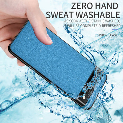 For Google Pixel 8 Cloth Texture PC+TPU Phone Cover Anti-fall Cell Phone Case