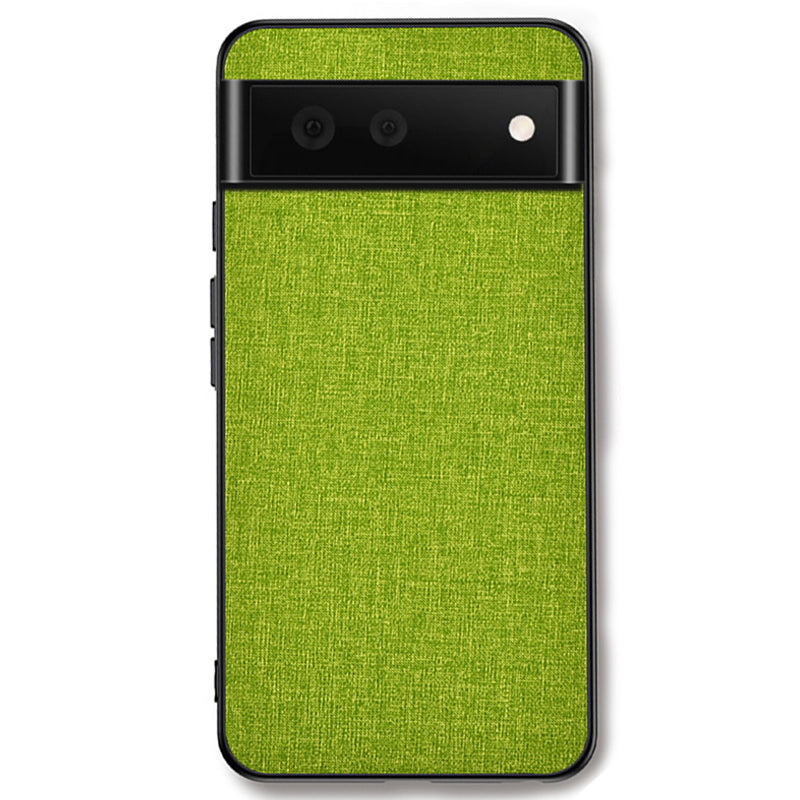 For Google Pixel 8 Cloth Texture PC+TPU Phone Cover Anti-fall Cell Phone Case