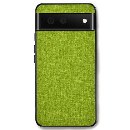 For Google Pixel 8 Cloth Texture PC+TPU Phone Cover Anti-fall Cell Phone Case