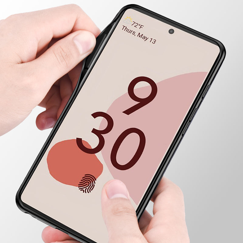 For Google Pixel 8 Cloth Texture PC+TPU Phone Cover Anti-fall Cell Phone Case