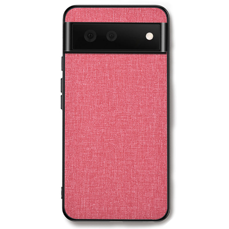 For Google Pixel 8 Cloth Texture PC+TPU Phone Cover Anti-fall Cell Phone Case