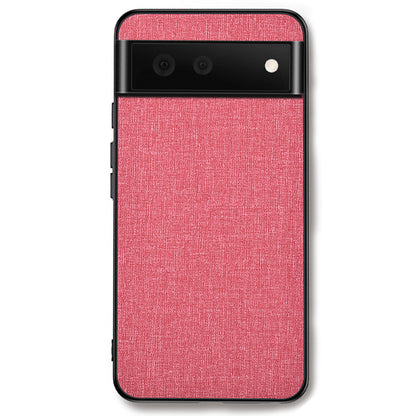 For Google Pixel 8 Cloth Texture PC+TPU Phone Cover Anti-fall Cell Phone Case