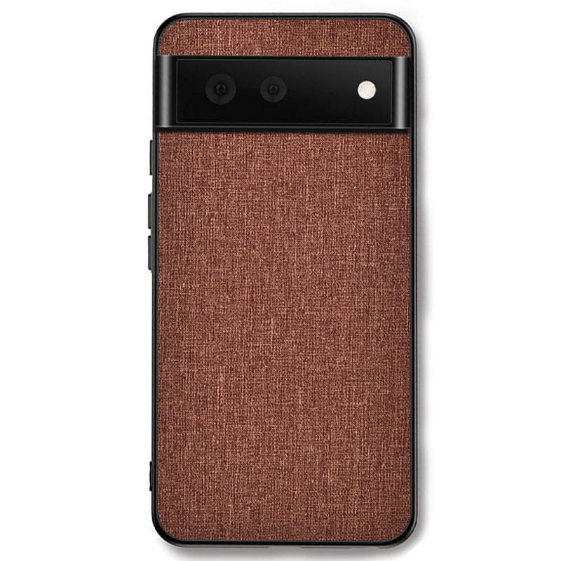 For Google Pixel 8 Cloth Texture PC+TPU Phone Cover Anti-fall Cell Phone Case