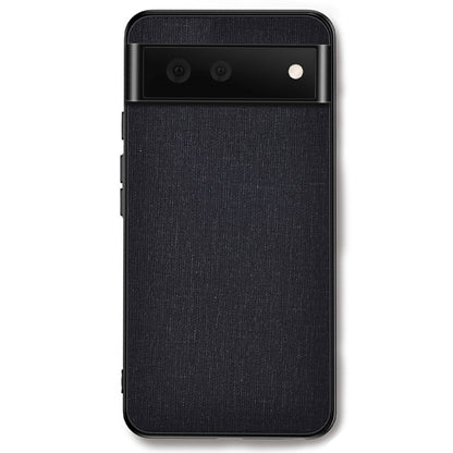 For Google Pixel 8 Cloth Texture PC+TPU Phone Cover Anti-fall Cell Phone Case