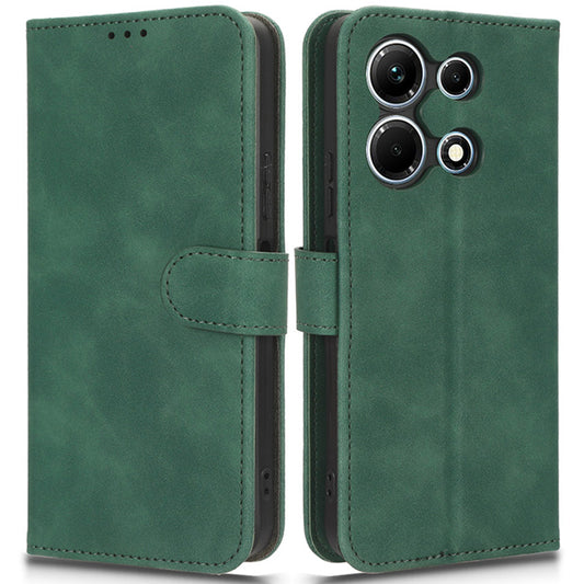 Skin-touch Leather Case for Infinix Note 30 5G , Stand Wallet Protective Phone Cover